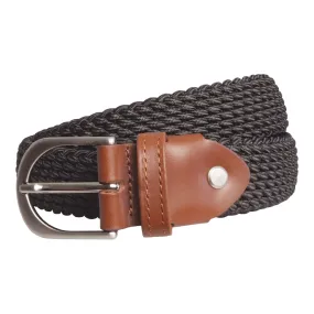 72 Smalldive Brown Slim Width Elastic Viscose Belt