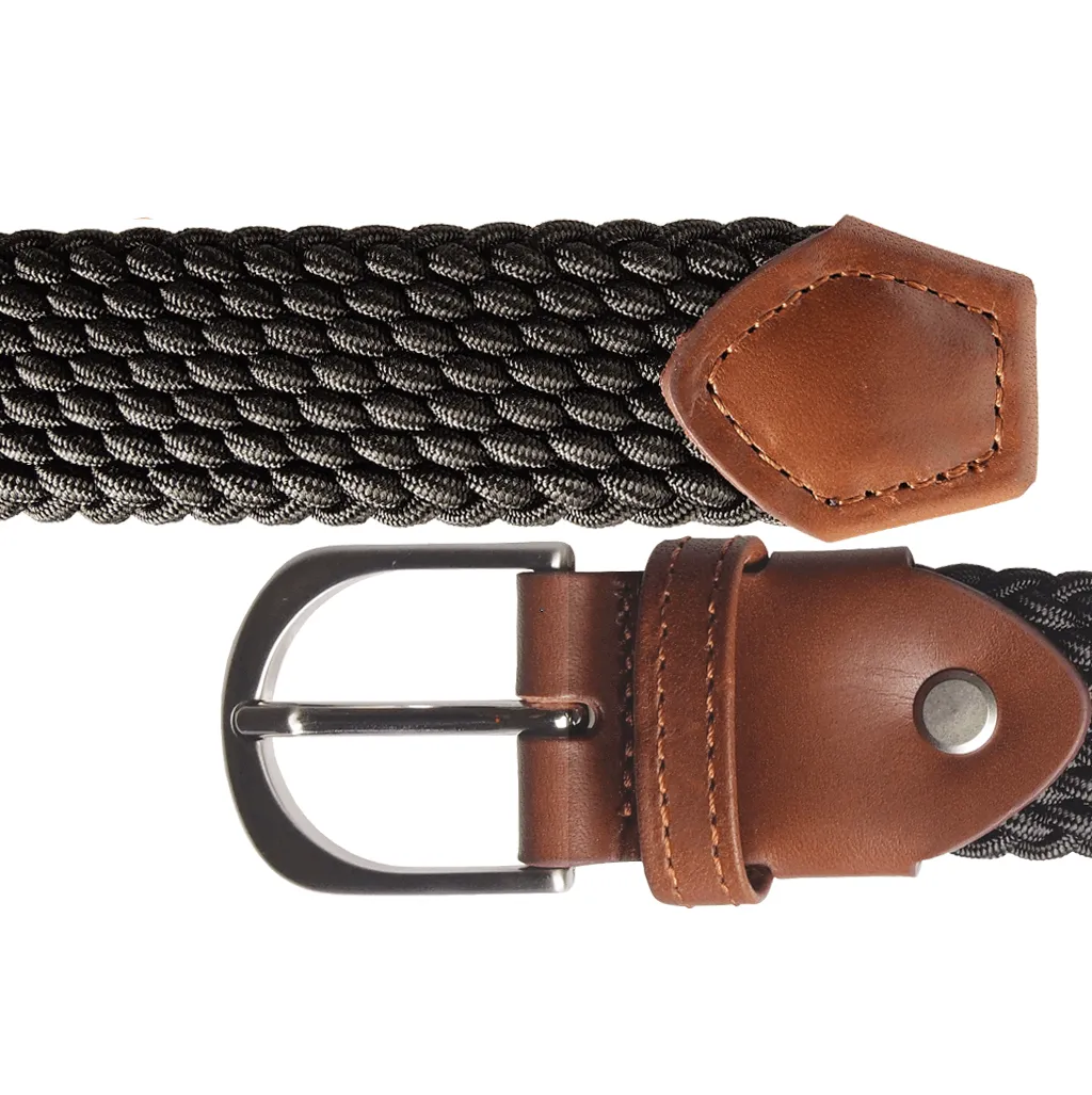 72 Smalldive Brown Slim Width Elastic Viscose Belt