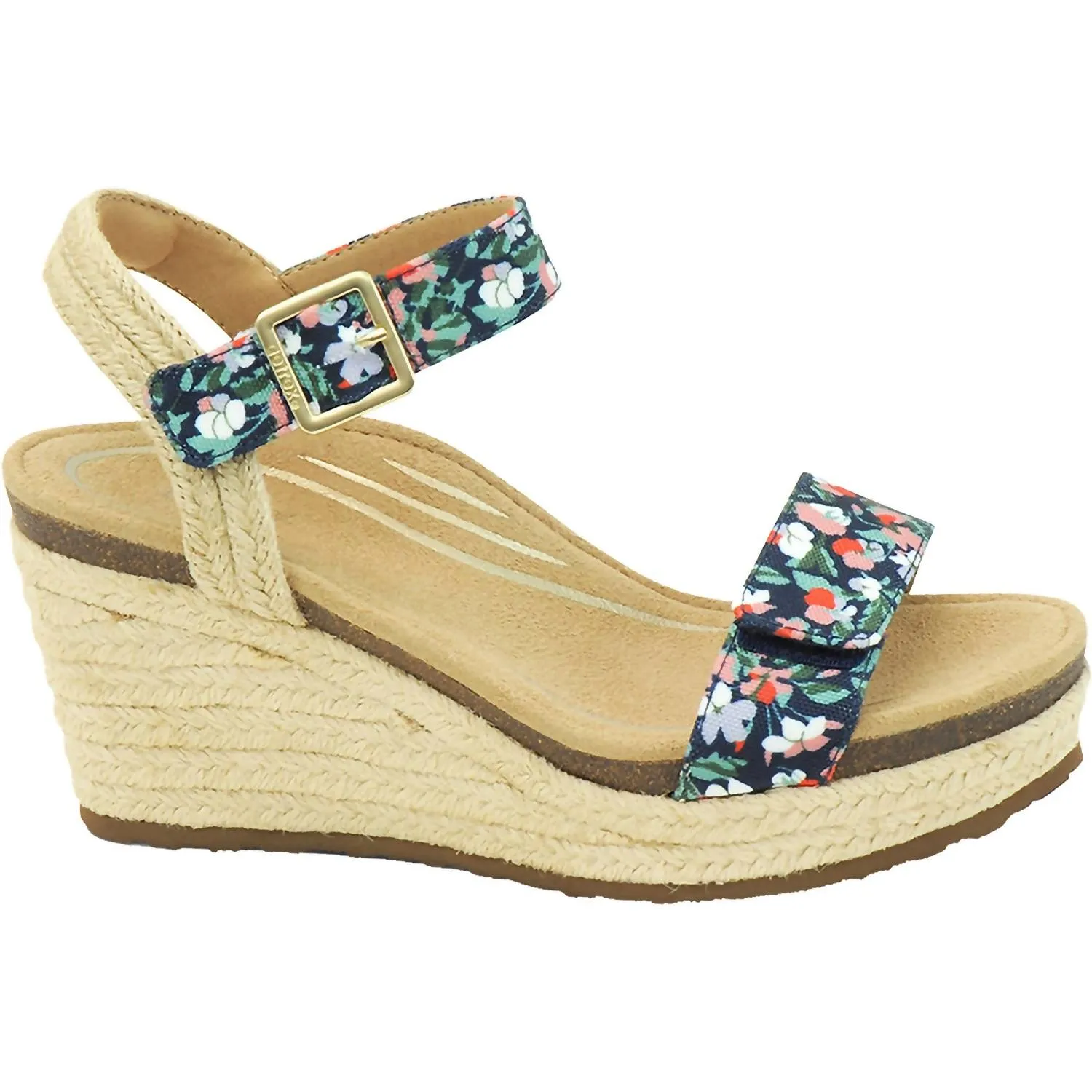 Aetrex - Women's Sydney Suede Wedge Sandals