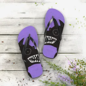 Black Dog Flip Flops