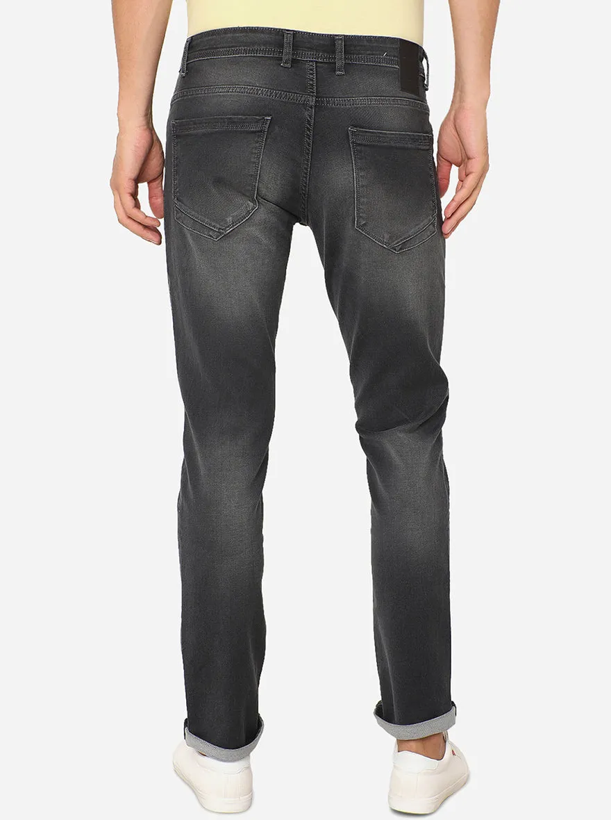 Black Solid Slim Fit Jeans | JadeBlue