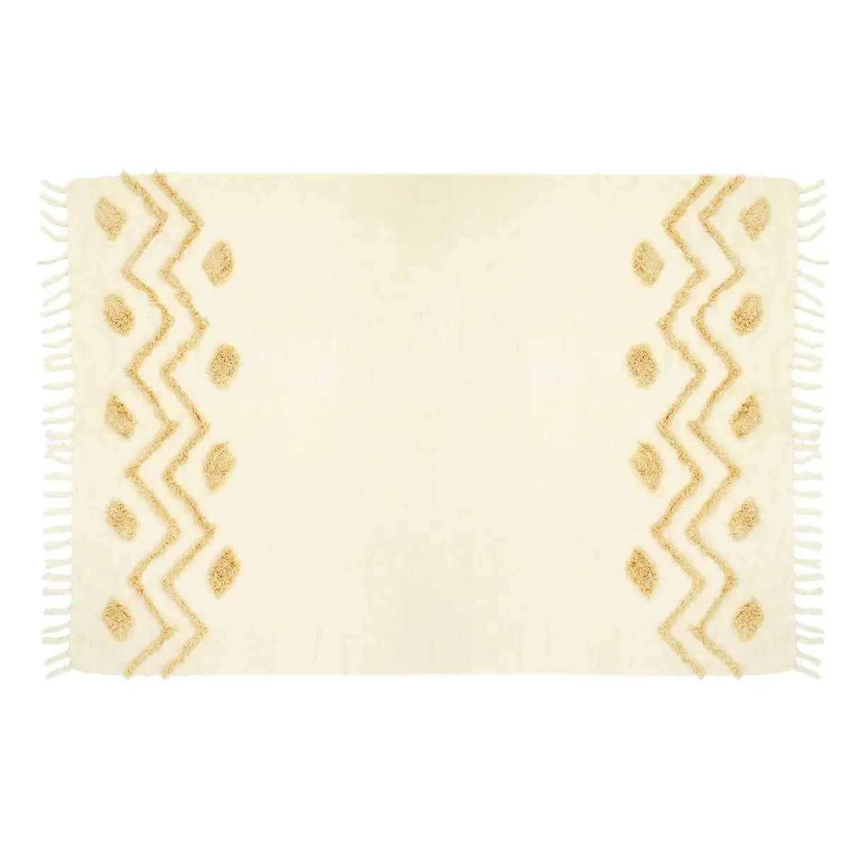 BLANCA TUFTED ZIGZAG THROW