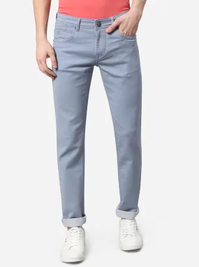 Federal Blue Solid Straight Fit Jeans | JadeBlue