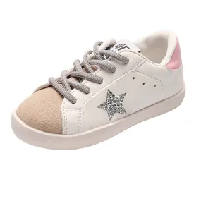 Kids Shoes Girls Boys Shoes Glitter Star Boys Girls Sneakers PU Leather Kids Sneakers Girls Sneakers Boys Sneakers Kids Shoes