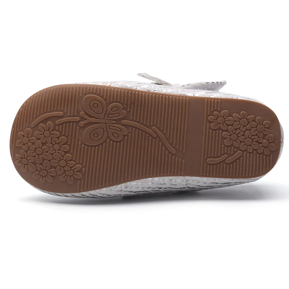 Little Girl's Silver Outdoor Marry Jane Flats (Toddler/Little Kid)