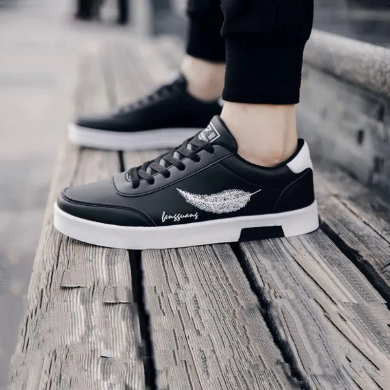 Men's Spring/Autumn Casual Leather Flat Shoes | Men's Sneakers