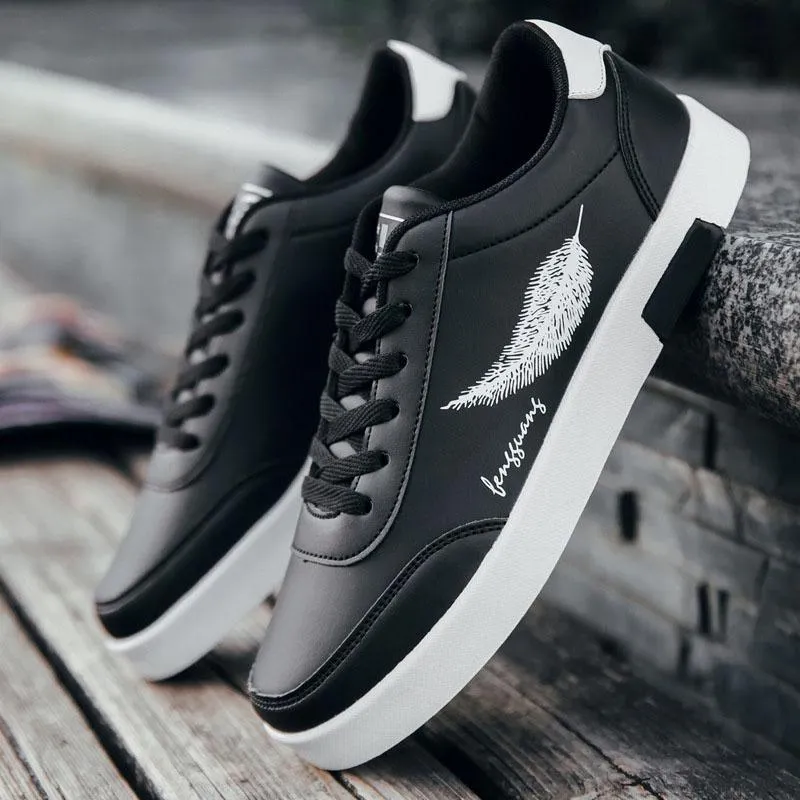 Men's Spring/Autumn Casual Leather Flat Shoes | Men's Sneakers