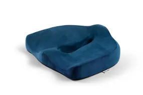 NOVIMED Coccyx Cushion - Advanced Memory Foam Seat Cushion (Dark Blue)