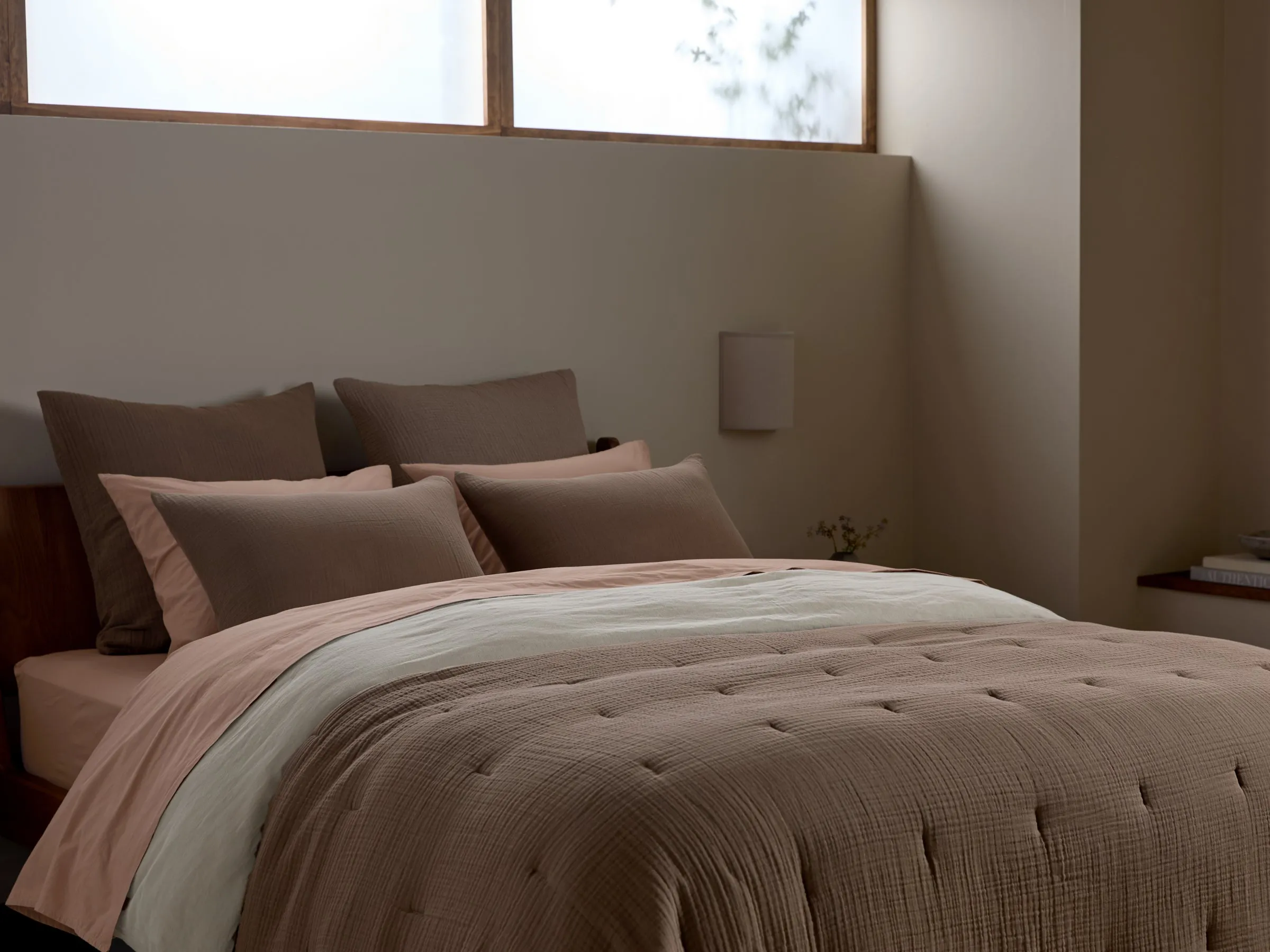 Organic Cloud Cotton Euro Sham (Warm Grey)