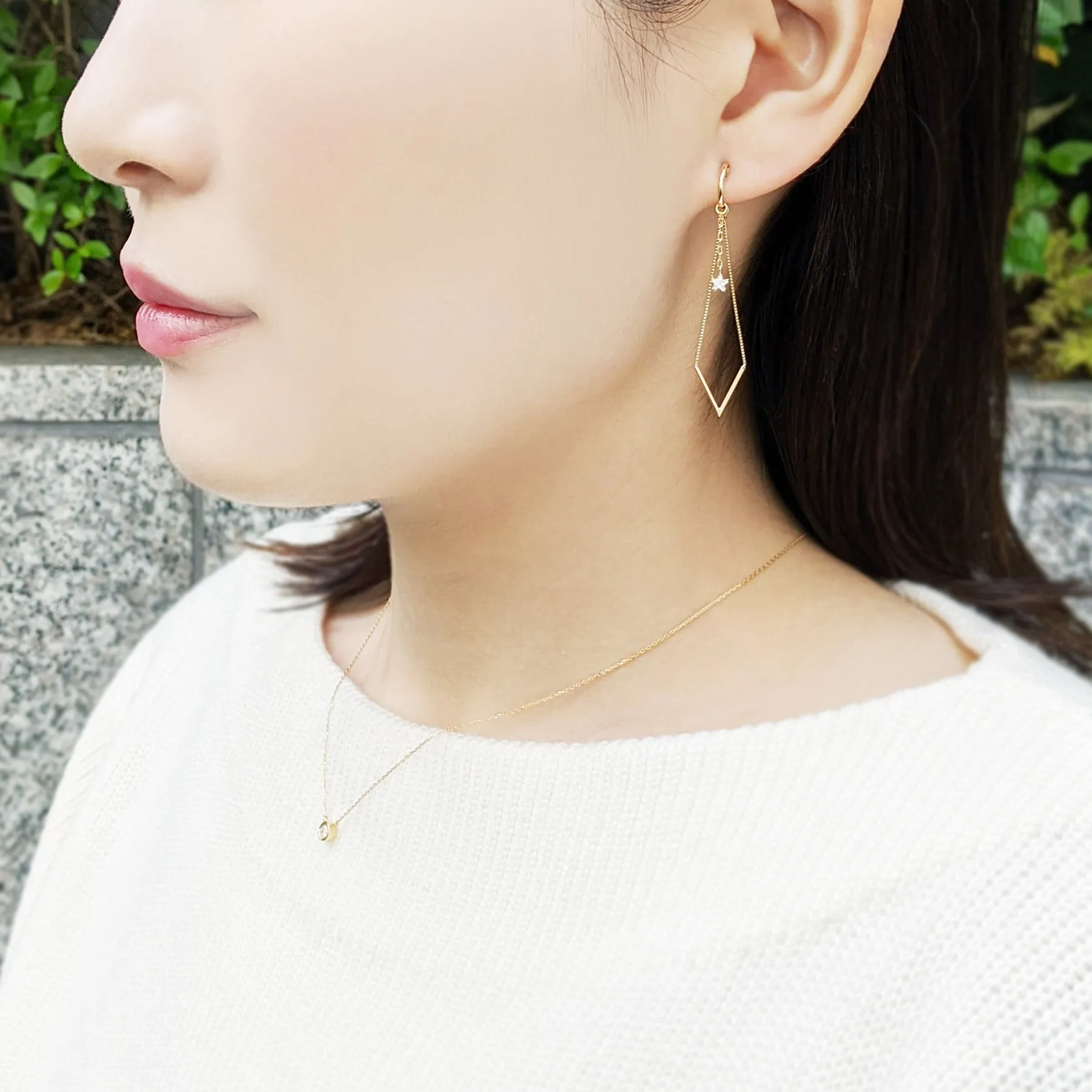 [Palette] 10K Yellow Gold Airy Clip-On Base Earrings