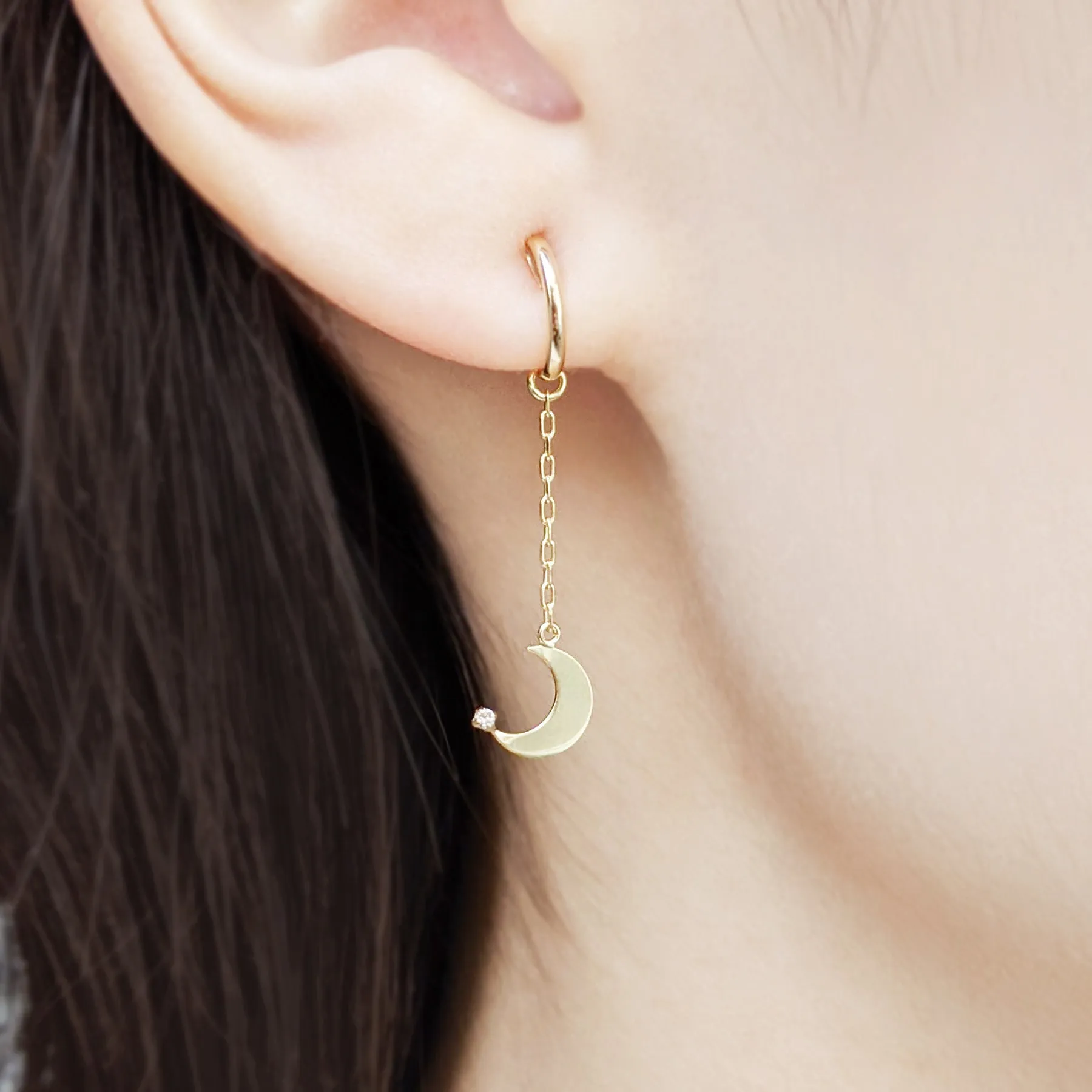 [Palette] 10K Yellow Gold Airy Clip-On Base Earrings