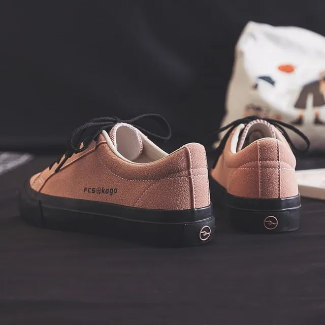 PLAYSWICH Woman's Fashion 2020 Spring Fashion Flat Sneakers Female Color Flats Shoes Casual Low-top Platform Sneakers Women's Shoes