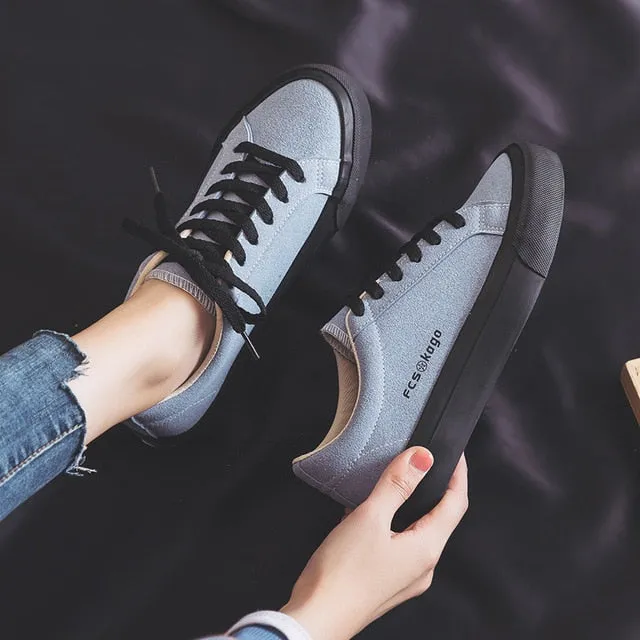 PLAYSWICH Woman's Fashion 2020 Spring Fashion Flat Sneakers Female Color Flats Shoes Casual Low-top Platform Sneakers Women's Shoes