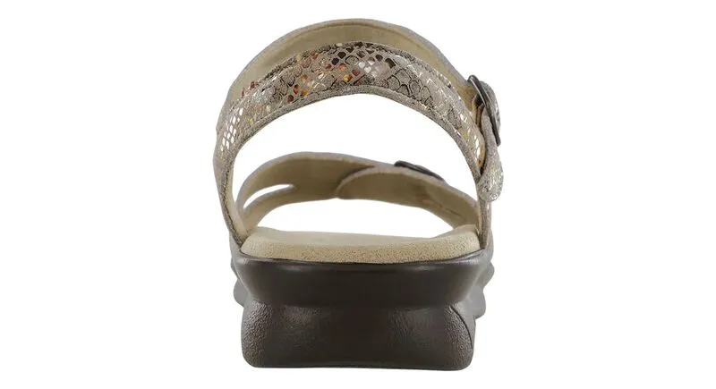 SAS Duo Quarter Strap Sandal - Multisnake Taupe