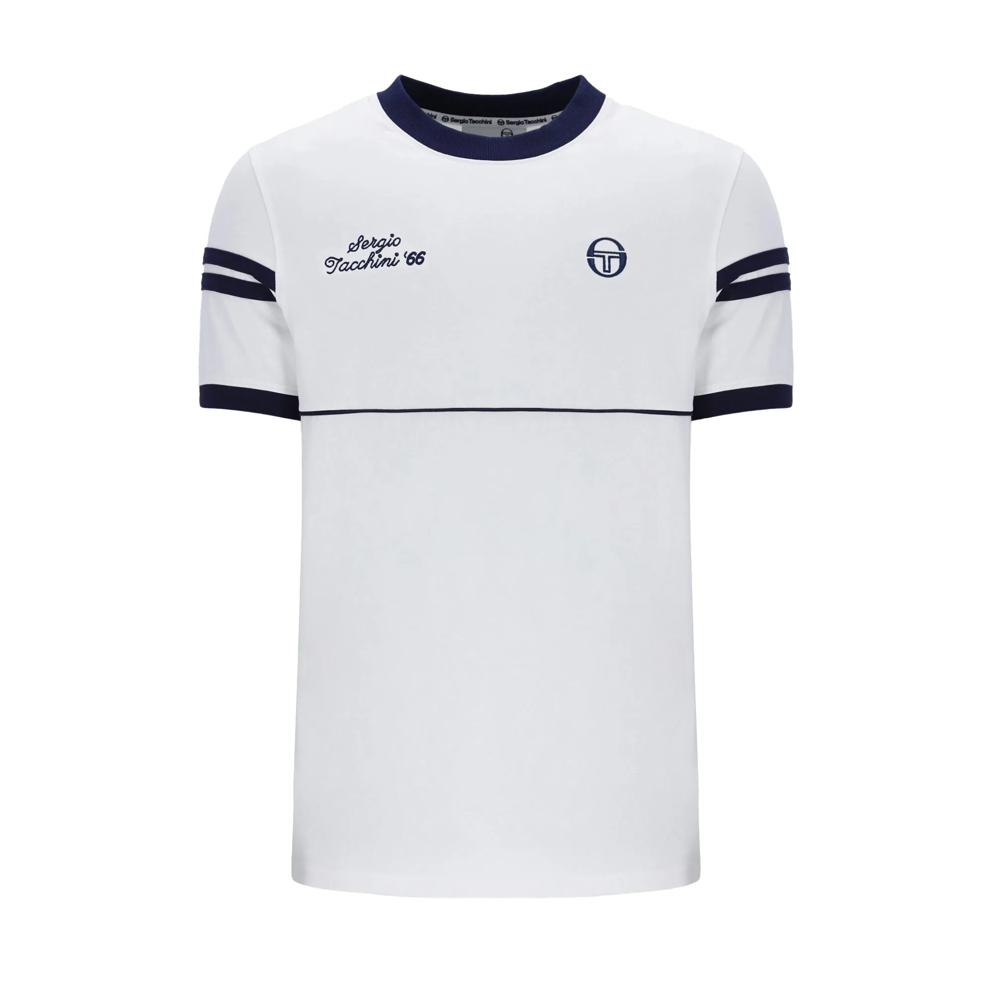 Sergio Tacchini Orion Davis T-Shirt White/Maritime Blue