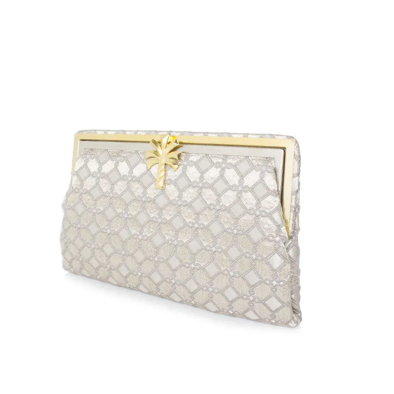 SHIELD PALM GRACE CLUTCH
