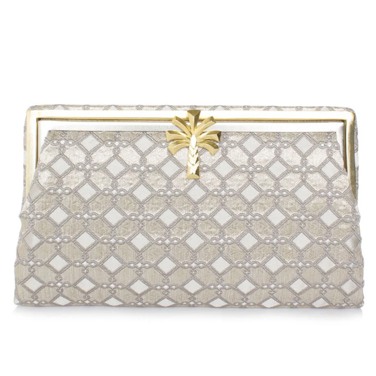 SHIELD PALM GRACE CLUTCH