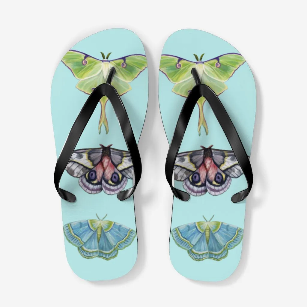 Silver Chrysalis II Flip Flops