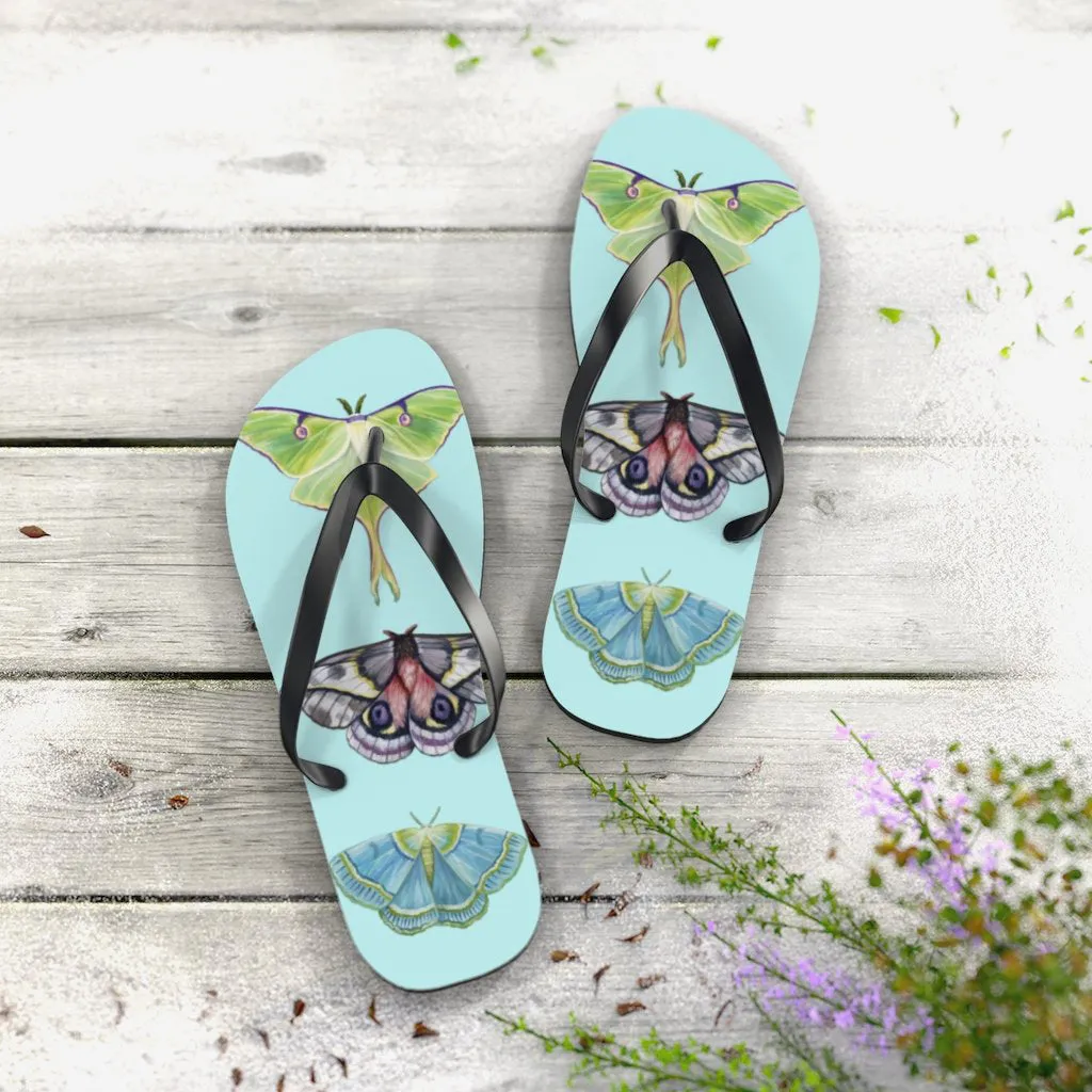 Silver Chrysalis II Flip Flops