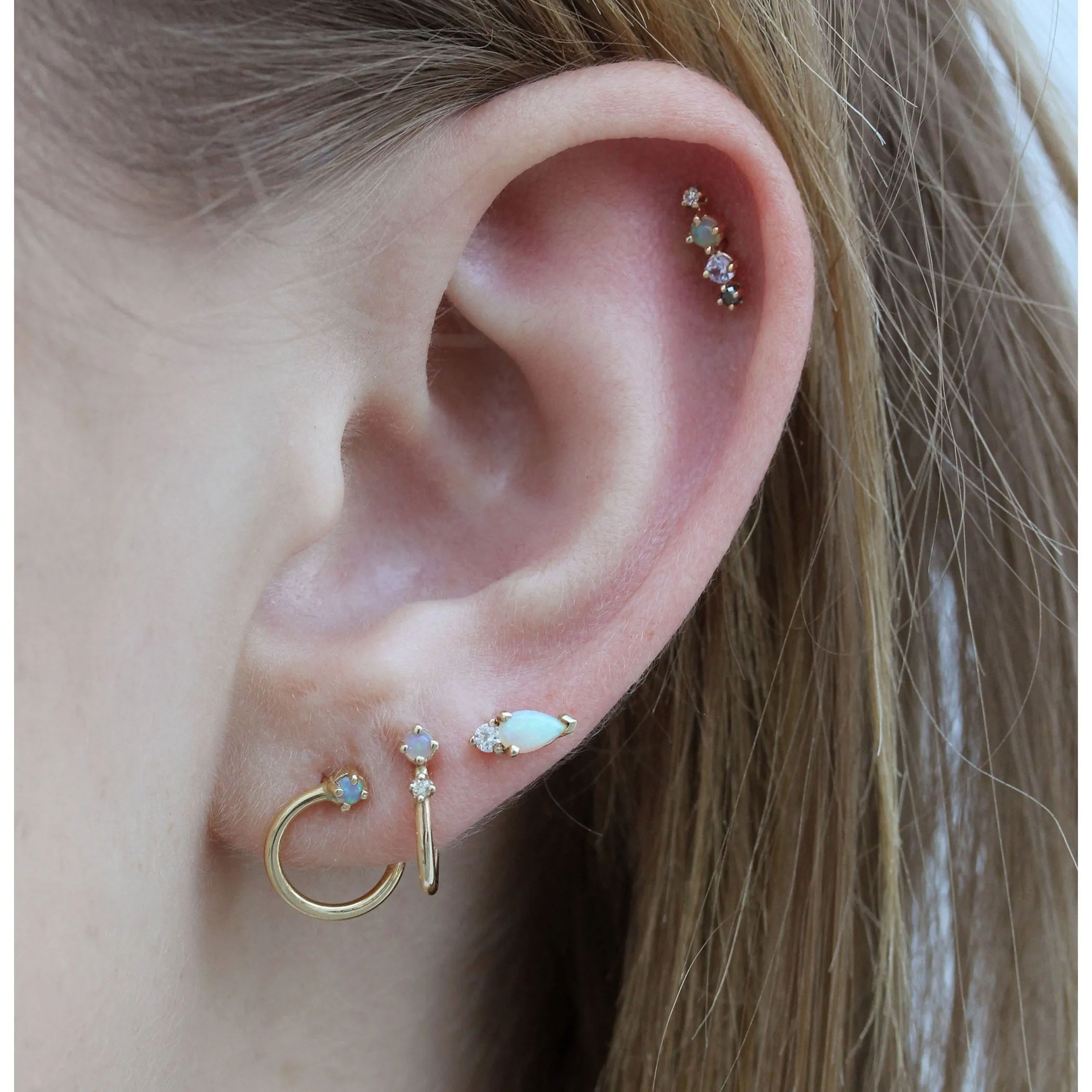 SLIP ON OPAL STUDS