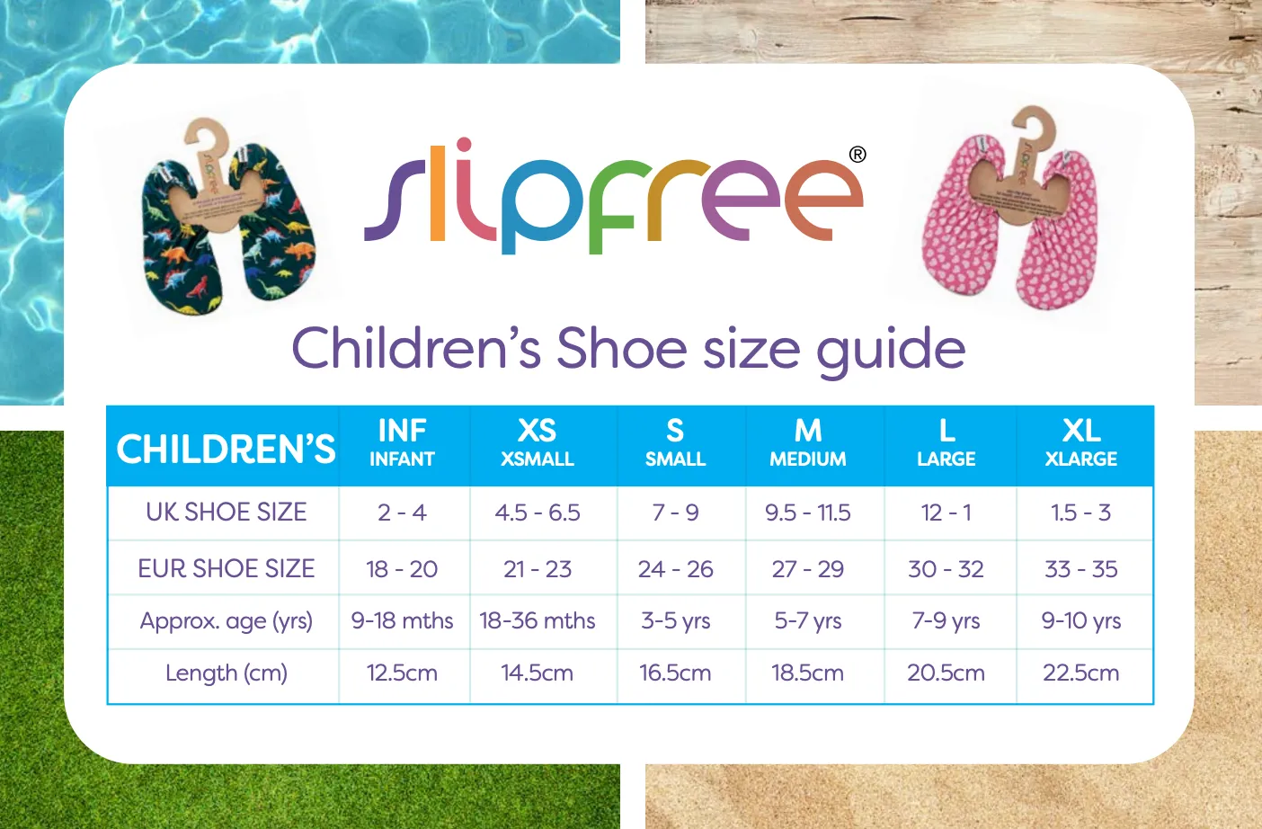 Slipfree Finny Pool Shoes (Foil Print)