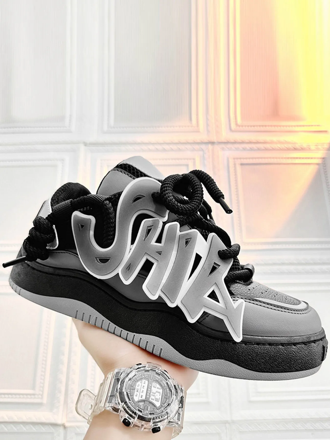 Sneakerhill Street Versatile Luminous Fluorescent Boardshoes - 1803