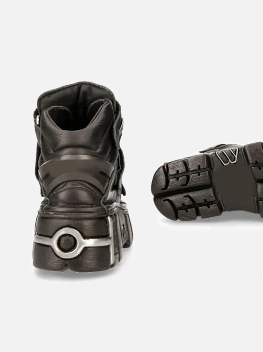Sole Metal Shoes Style Power Leather Sneaker Punk