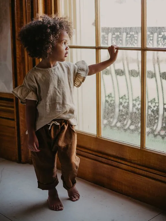 The Simple Folk Frill Linen Top