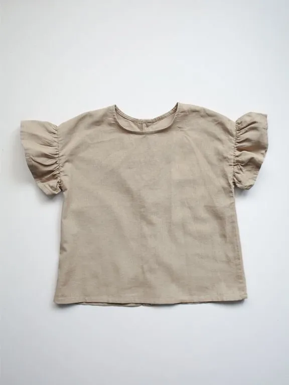 The Simple Folk Frill Linen Top