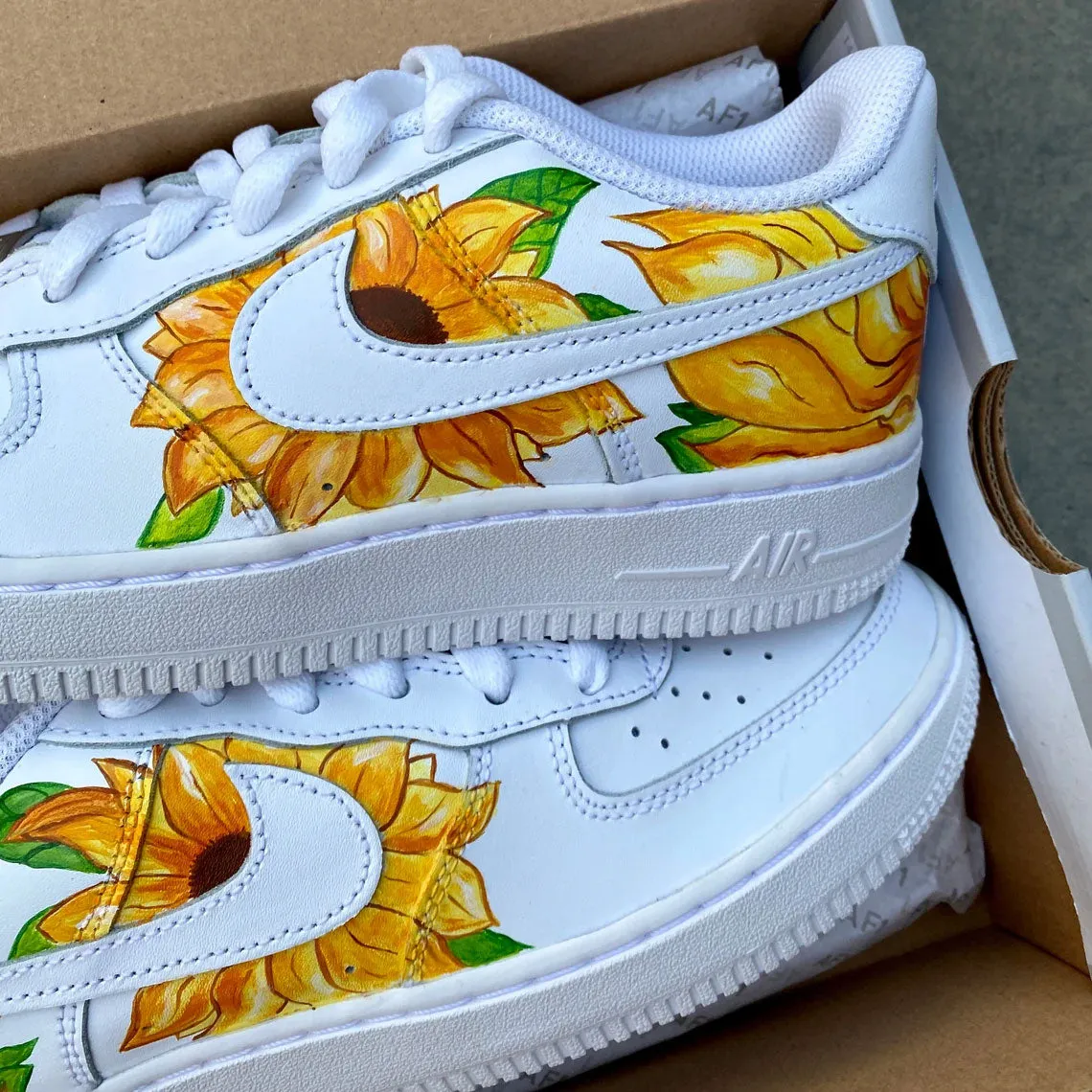 Vintage Van Gogh Sunflowers Custom Air Force 1