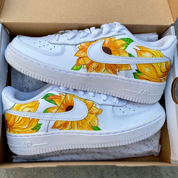 Vintage Van Gogh Sunflowers Custom Air Force 1